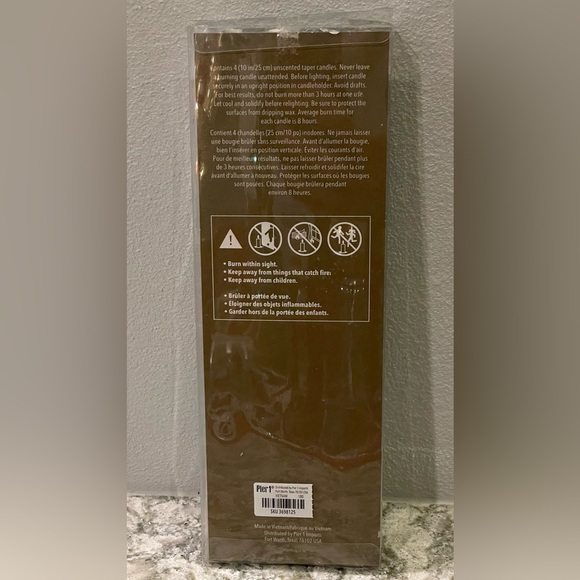 Pier 1 Silver Taper Candles - Picture 4 of 6